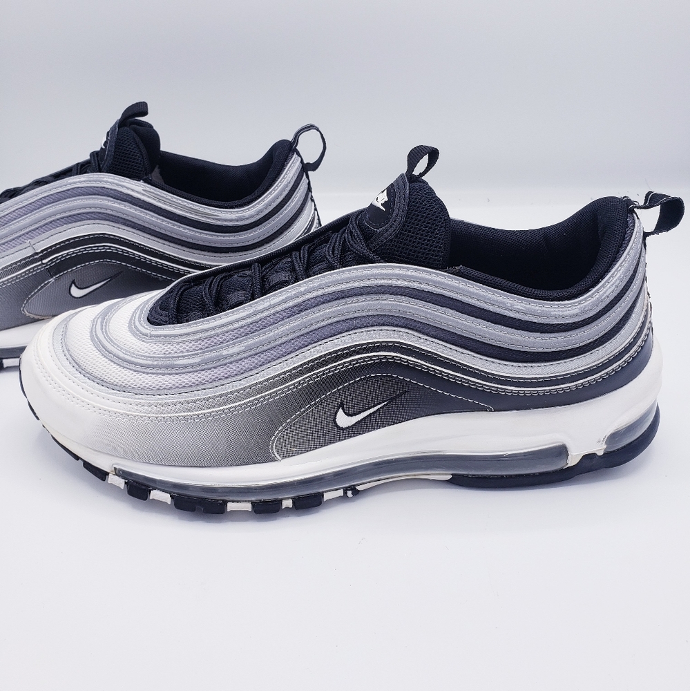 Nike Air Max 97 Reflective Silver White Black Men's Sneakers Size 11.5